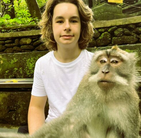 Heilige aapjes in Monkey Forest