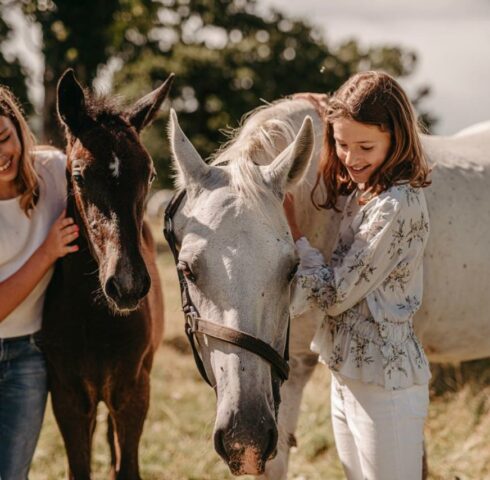 Ontmoet magische witte paarden