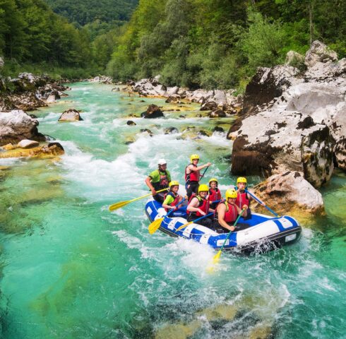 Raften op de Soča wildwaterrivier