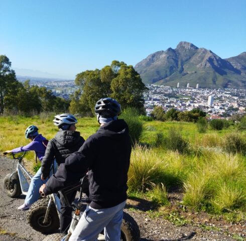 Met supersteps de Tafelberg af in Kaapstad