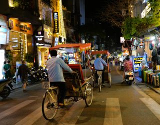 Cyclofietsen in Hanoi