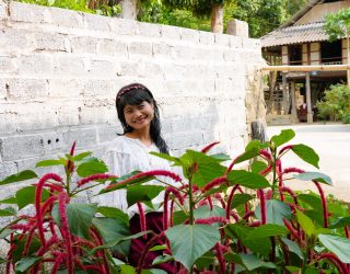 Gastvrouw in homestay Mau Chau