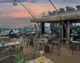 Rooftopbar hotel in Hanoi Vietnam