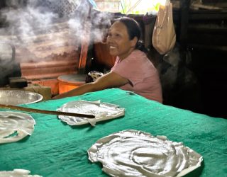 Rijstpannenkoeken bij Hoi An