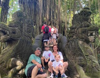 Family Frantzen in Monkey Forest Bali