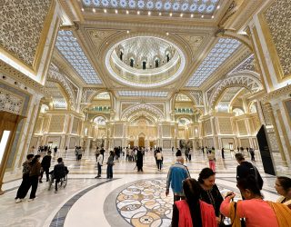 Bezoek Qasr Al Watan paleis in Abu Dhabi met familie