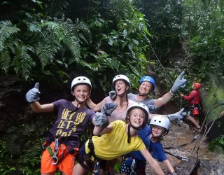 Canyoning met het gezin in La Fortuna