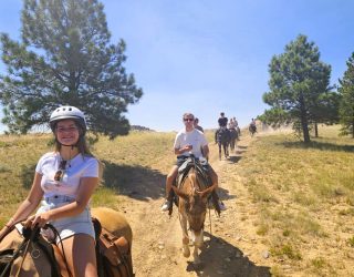 Bryce Canyon met tieners te paard