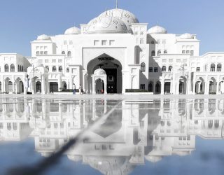 Indrukwekkend Qasr Al Watan paleis in Abu Dhabi