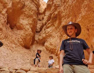 Met kinderen door Bryce Canyon