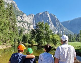 Familie in Yosemite National Park