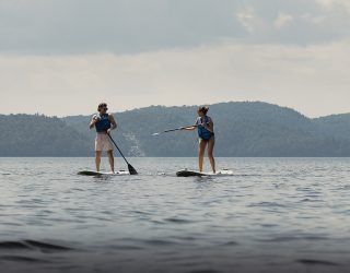 Suppen op meer bij hotel Saint-alexis-les-monts Canada