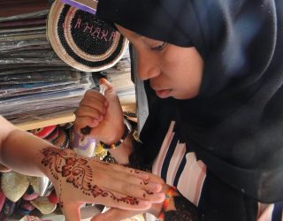 Henna tattoo in Marokko