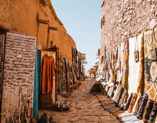 Winkelstraatje bij Ait Ben Haddou in Marokko