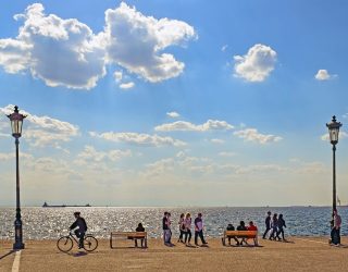 Nea Paralia promenade Thessaloniki