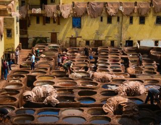 Chouara-leerlooierij in Fez