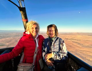 Kiddoteam in de luchtballon.